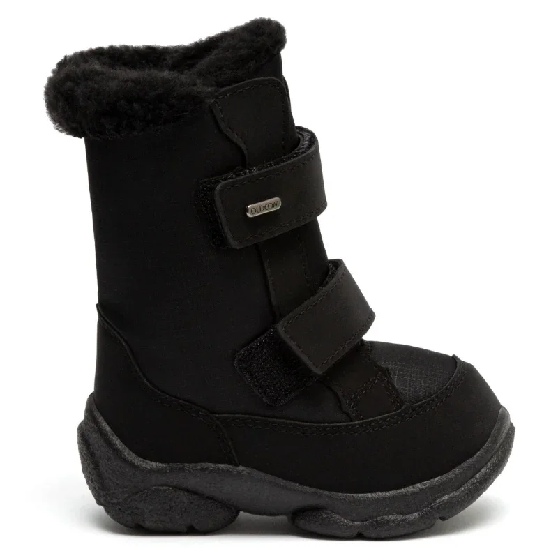 Чоботи дитячі дутики Аляска Чорні 23-31 розмір - зображення 2