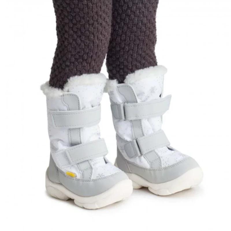 Чоботи дитячі дутики Аляска Білі 23-31 розмір - зображення 2