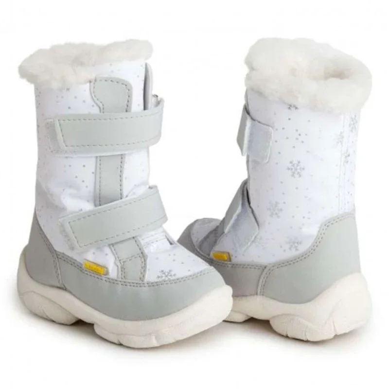 Чоботи дитячі дутики Аляска Білі 23-31 розмір