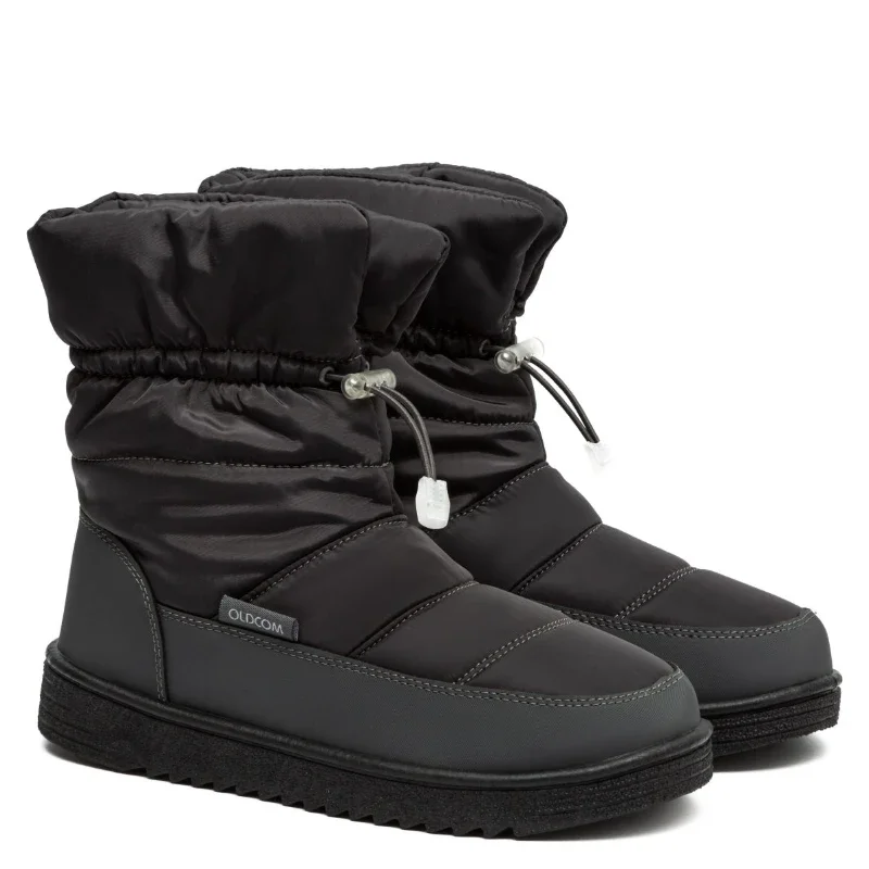 Дутики жіночі утеплені Аспен Темно-сірі