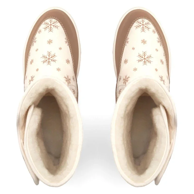 Дутики жіночі високі зимові Аврора Айворі - зображення 4