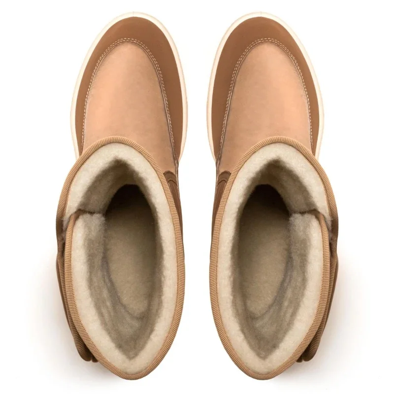 Жіночі чоботи утеплені Аврора бежеві - зображення 4