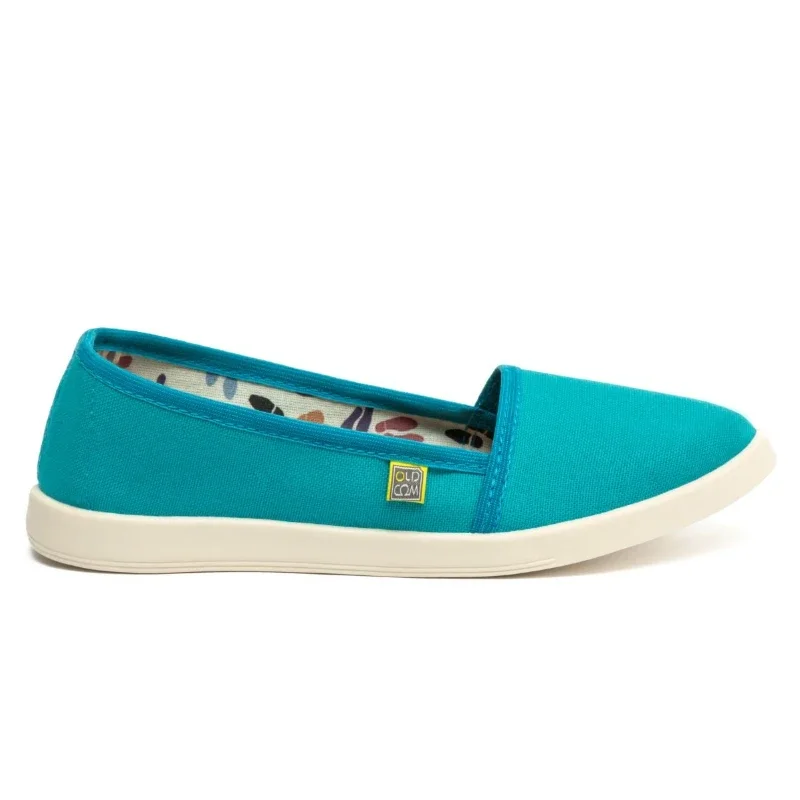 Жіночі сліпони Канвас Бірюзові - зображення 2
