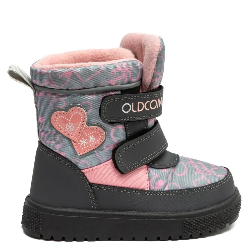 Чоботи для дівчаток Iggy Сіро-рожеві 21-29 розмір - зображення 2