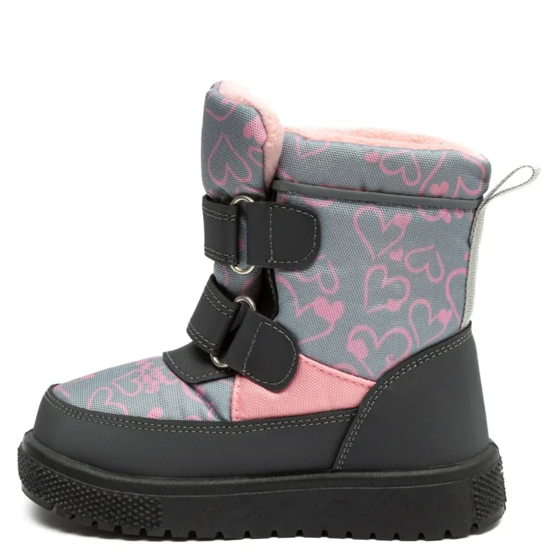 Чоботи для дівчаток Iggy Сіро-рожеві 21-29 розмір - зображення 3