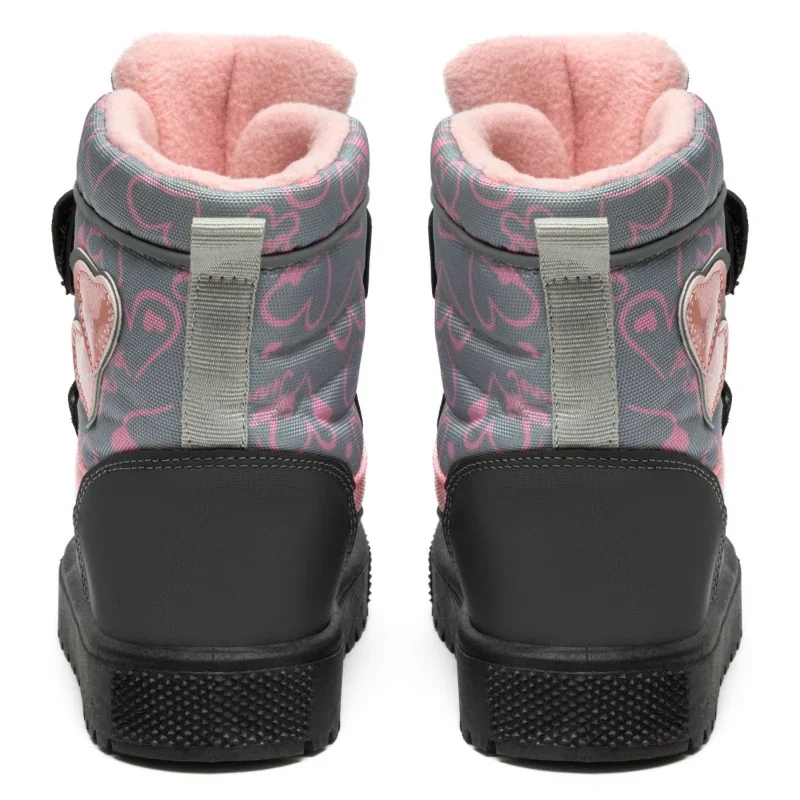 Чоботи для дівчаток Iggy Сіро-рожеві 21-29 розмір - зображення 4