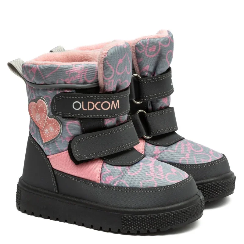 Чоботи для дівчаток Iggy Сіро-рожеві 21-29 розмір