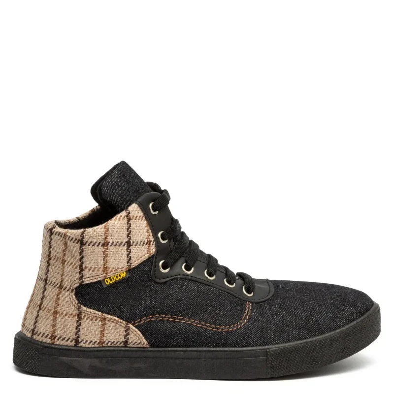 Жіночі кеди Лондон з бежевою клітинкою на флісі - зображення 2