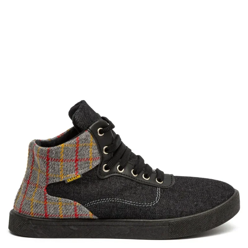 Жіночі кеди Лондон з сірою клітинкою на флісі - зображення 2