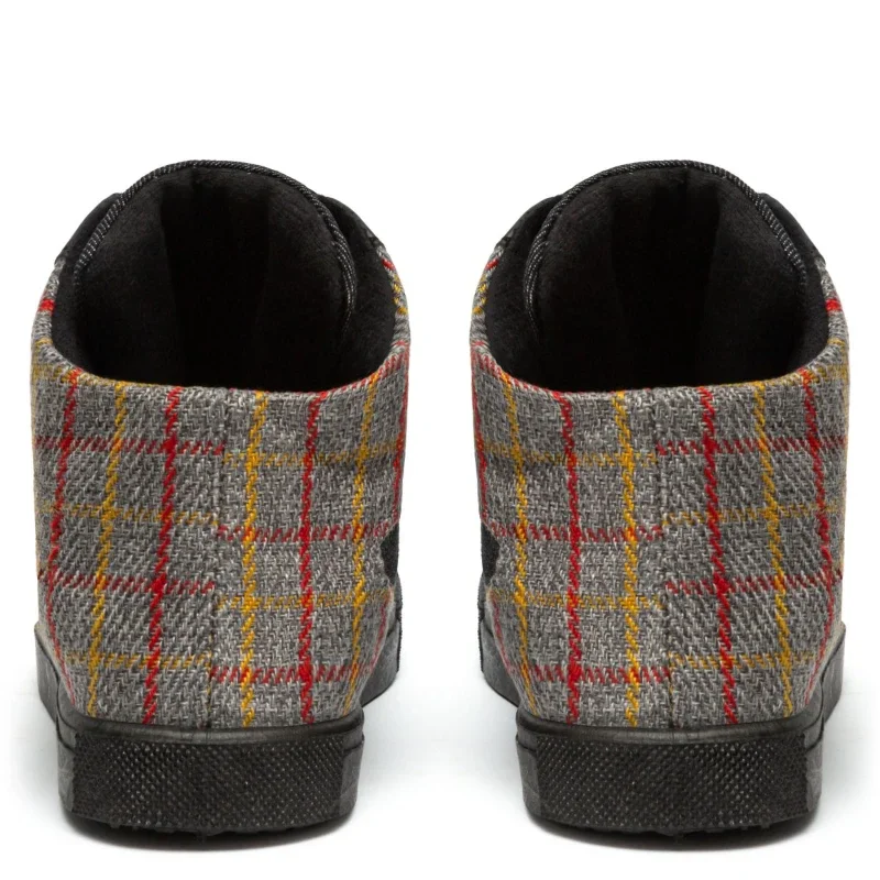 Жіночі кеди Лондон з сірою клітинкою на флісі - зображення 3