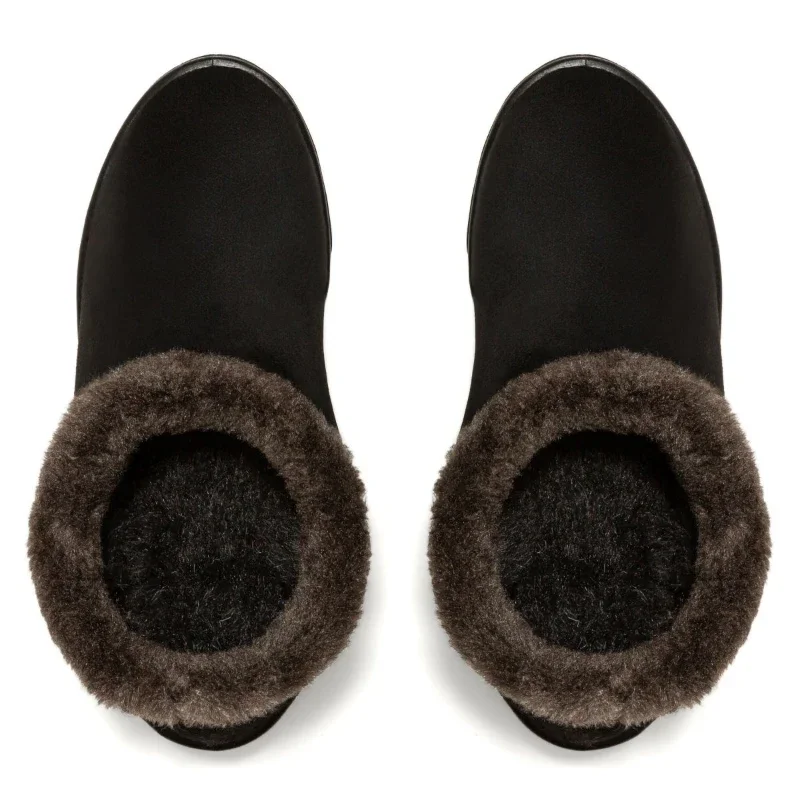 Сліпони жіночі утеплені Мока чорна - зображення 4