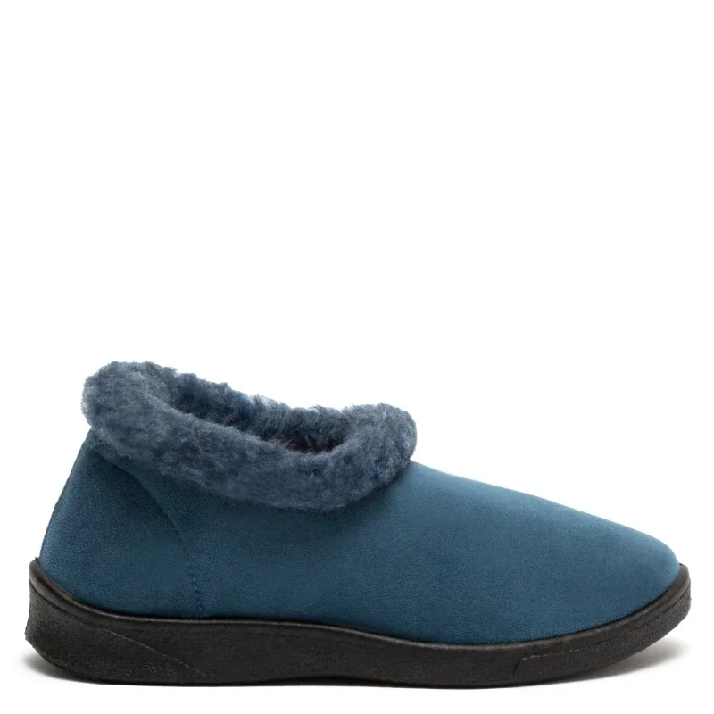 Сліпони жіночі утеплені Мока Сині - зображення 2