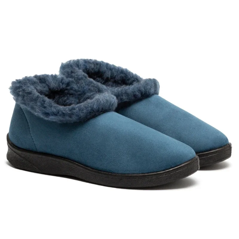 Сліпони жіночі утеплені Мока Сині