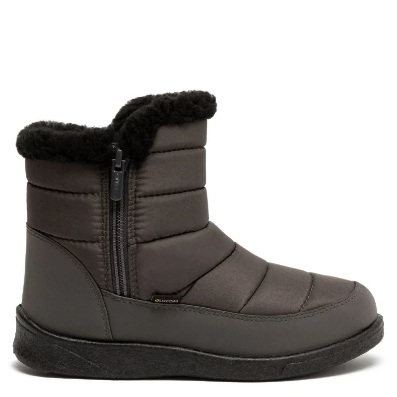 Жіночі дутіки на хутрі з замочком Polar Сірі - зображення 2