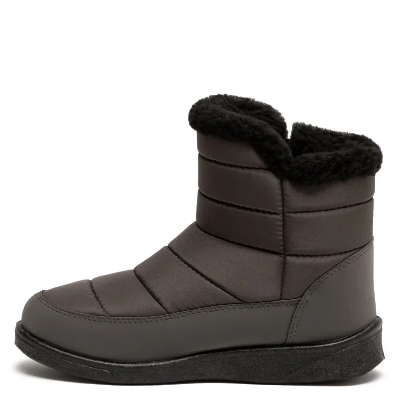 Жіночі дутіки на хутрі з замочком Polar Сірі - зображення 3