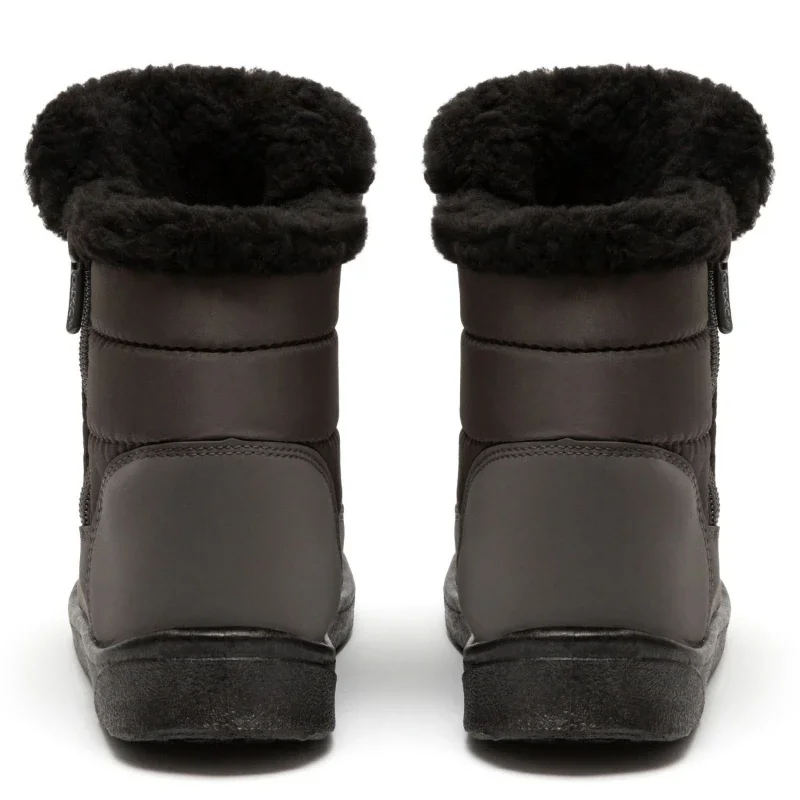 Жіночі дутіки на хутрі з замочком Polar Сірі - зображення 4