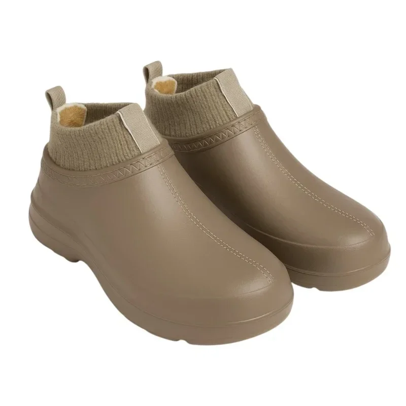 Жіночі сабо теплі Даго бежеві