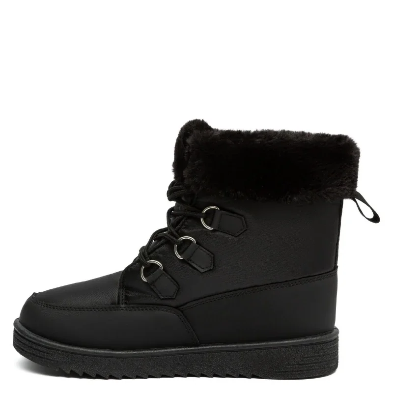 Черевики жіночі на хутрі Вермонт Чорні - зображення 3