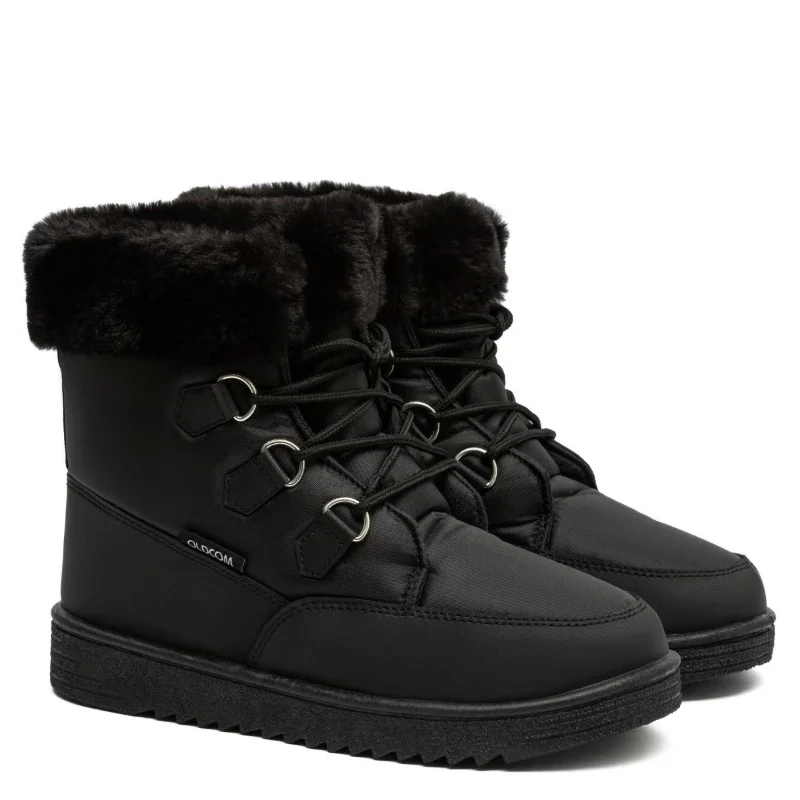 Черевики жіночі на хутрі Вермонт Чорні