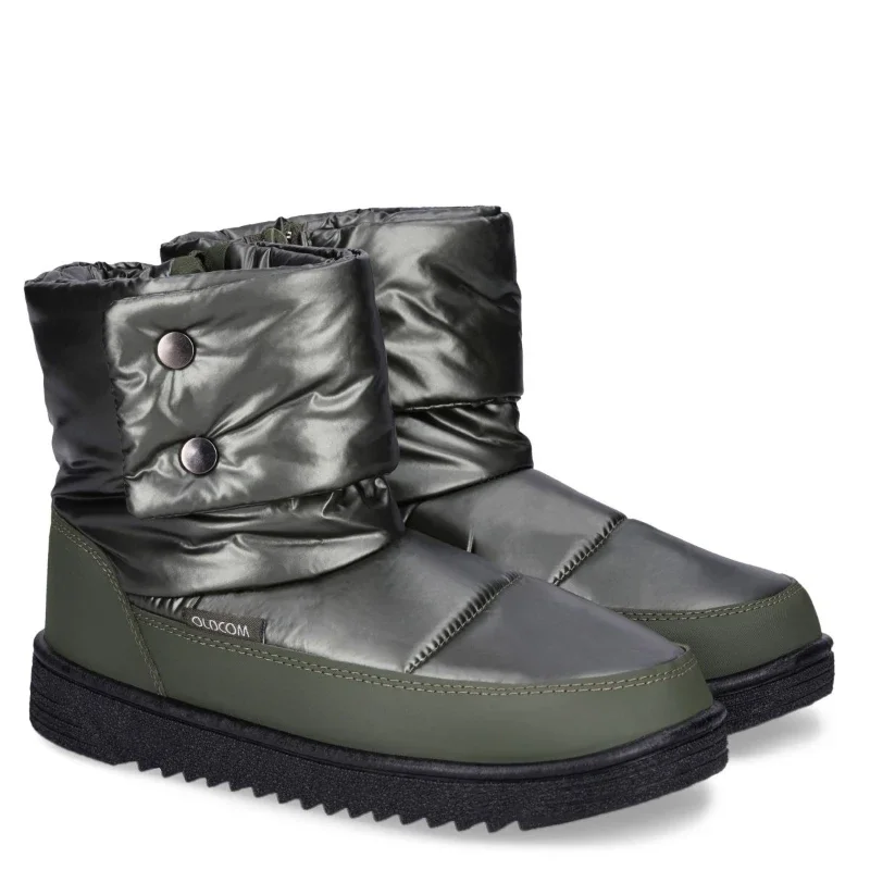 Дутіки жіночі зимові з замочком Яра Сірі